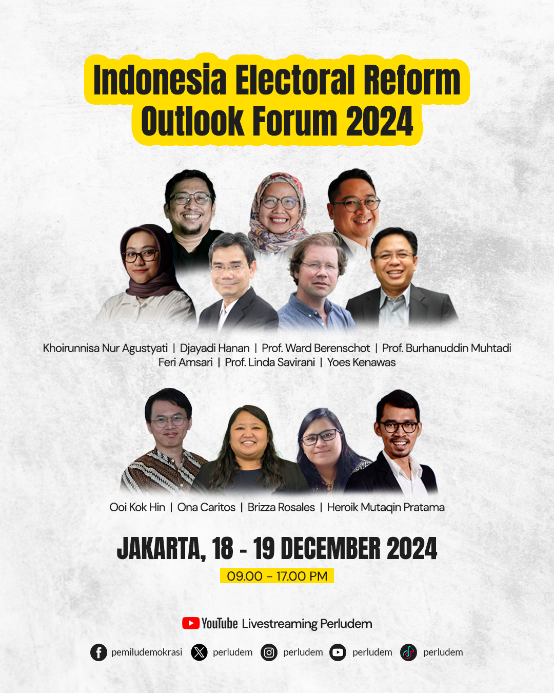 Read more about the article Presentation Material “Indonesia Electoral Reform Outlook Forum 2024”